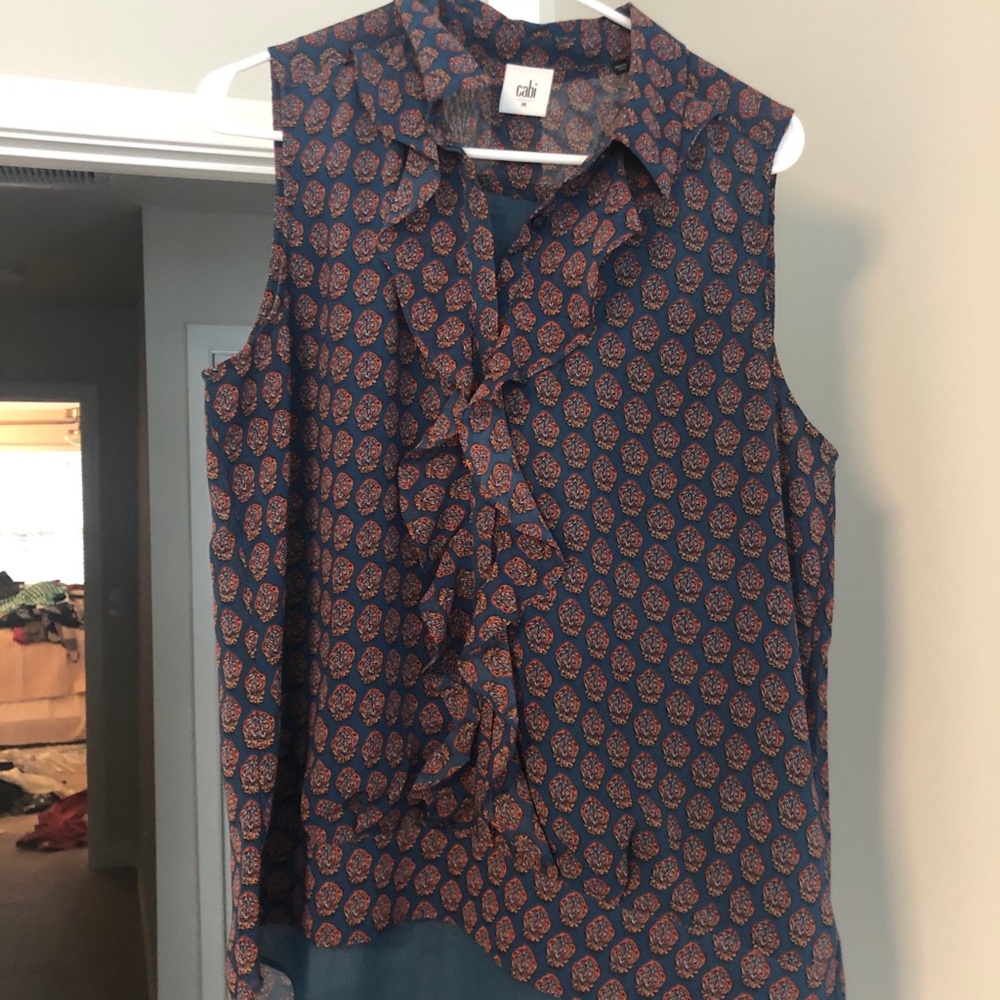 Cabi ruffle blouse